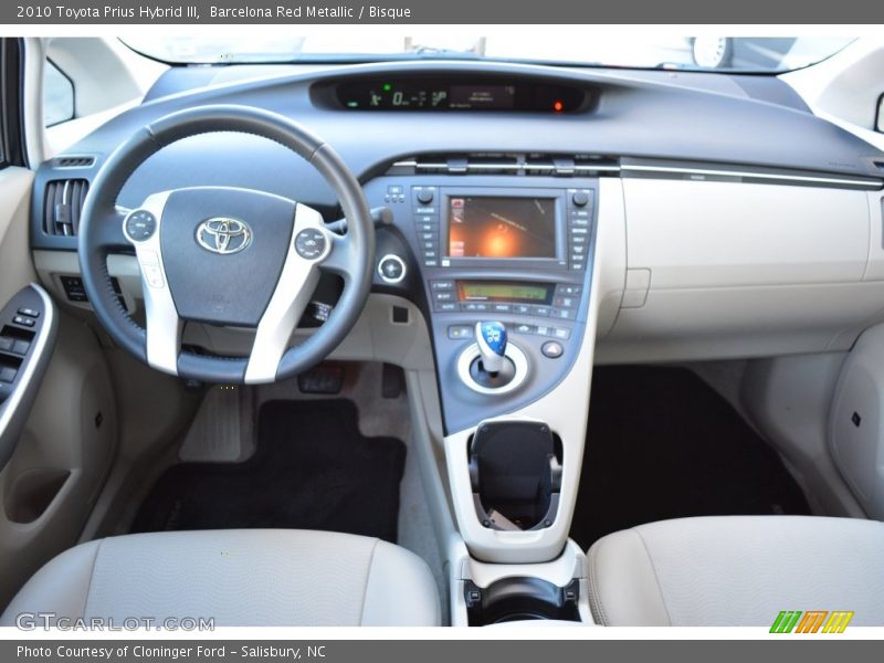 Barcelona Red Metallic / Bisque 2010 Toyota Prius Hybrid III