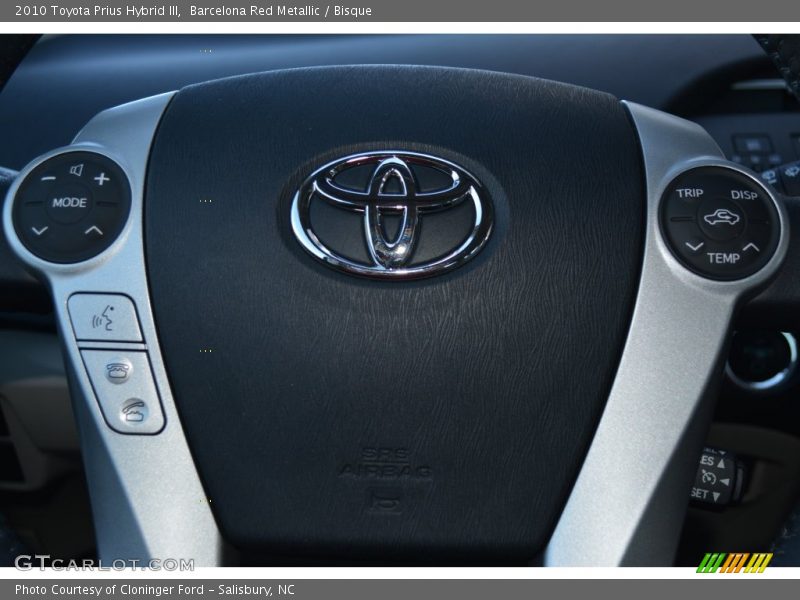 Barcelona Red Metallic / Bisque 2010 Toyota Prius Hybrid III