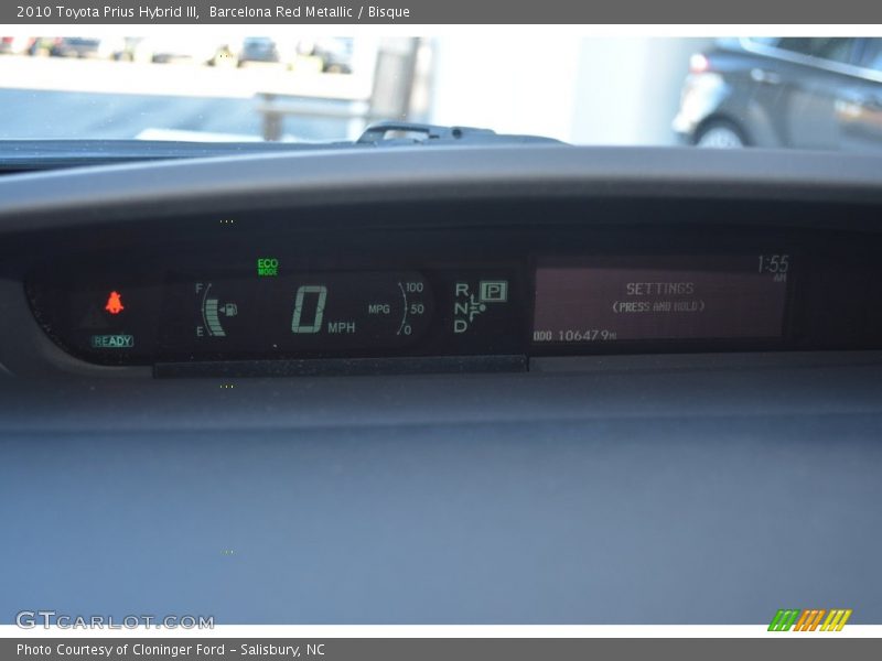 Barcelona Red Metallic / Bisque 2010 Toyota Prius Hybrid III