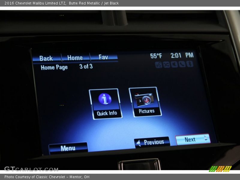 Butte Red Metallic / Jet Black 2016 Chevrolet Malibu Limited LTZ