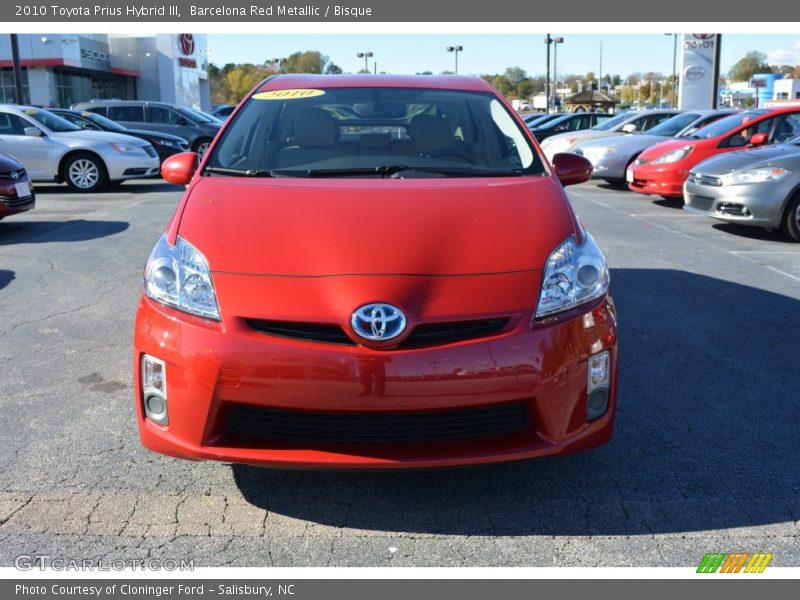 Barcelona Red Metallic / Bisque 2010 Toyota Prius Hybrid III