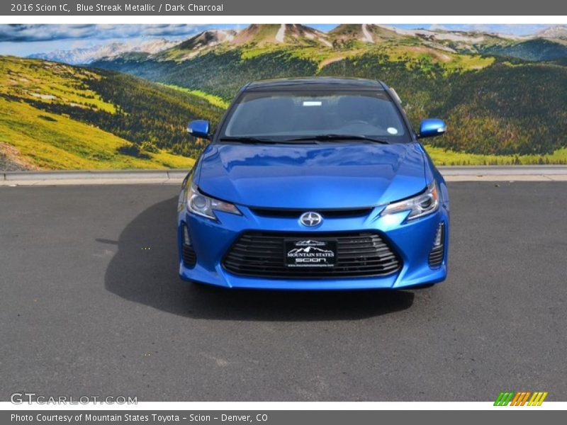 Blue Streak Metallic / Dark Charcoal 2016 Scion tC