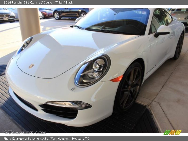 White / Black 2014 Porsche 911 Carrera S Coupe