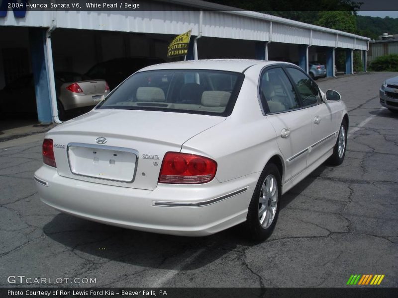 White Pearl / Beige 2004 Hyundai Sonata V6