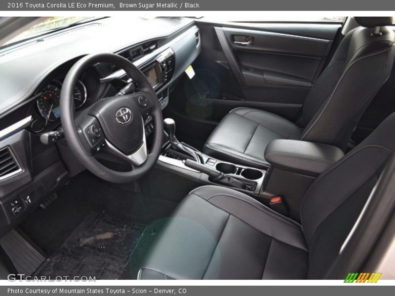 Black Interior - 2016 Corolla LE Eco Premium 