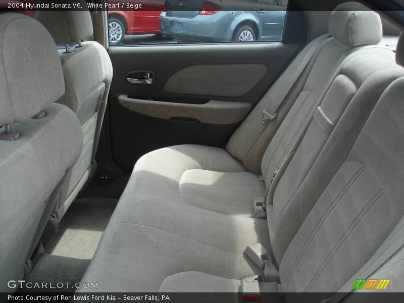 White Pearl / Beige 2004 Hyundai Sonata V6
