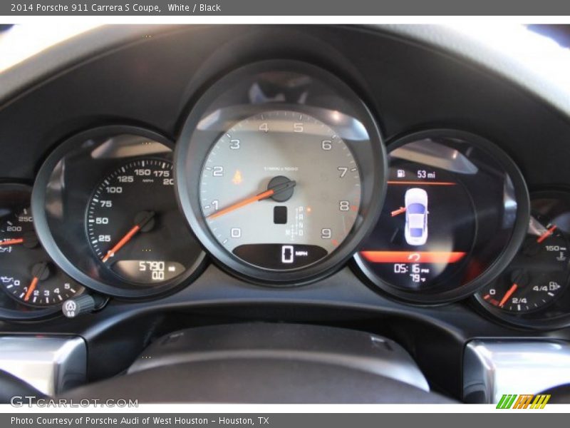 White / Black 2014 Porsche 911 Carrera S Coupe