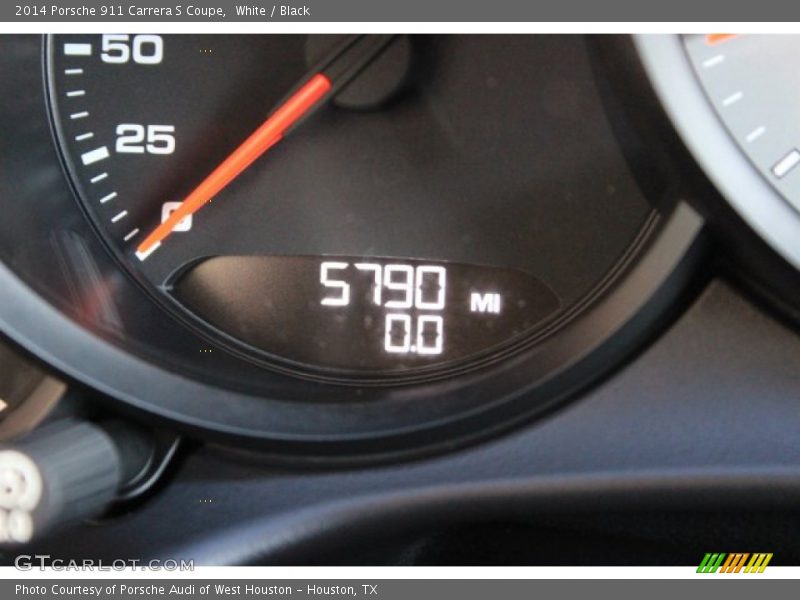White / Black 2014 Porsche 911 Carrera S Coupe