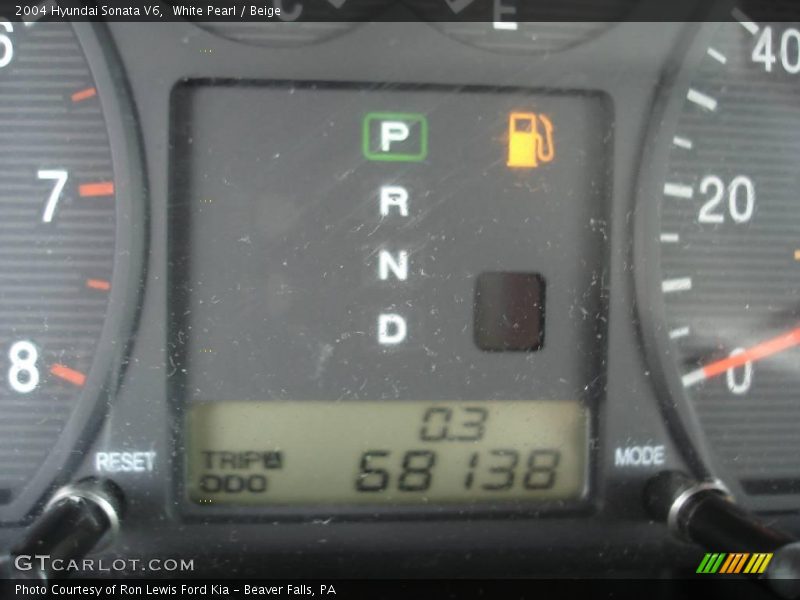 White Pearl / Beige 2004 Hyundai Sonata V6