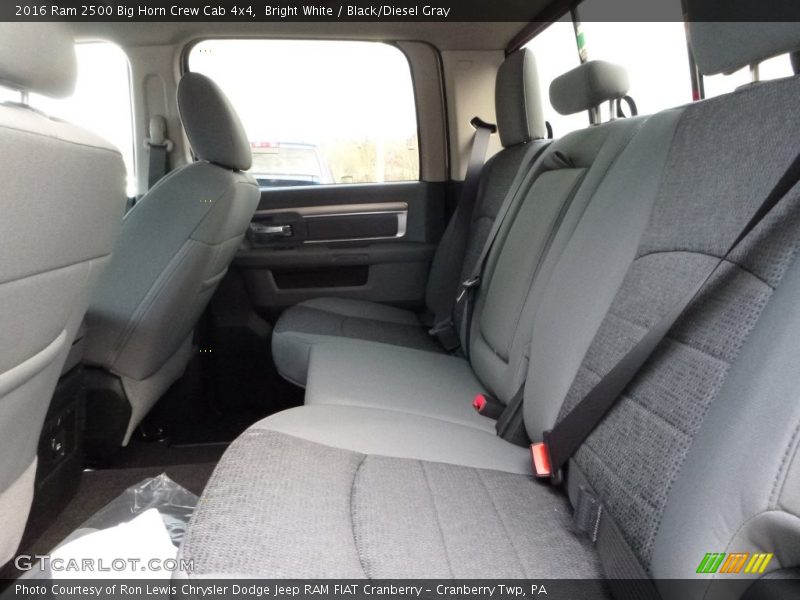 Bright White / Black/Diesel Gray 2016 Ram 2500 Big Horn Crew Cab 4x4