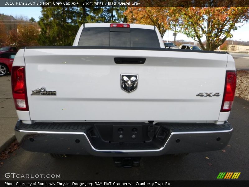 Bright White / Black/Diesel Gray 2016 Ram 2500 Big Horn Crew Cab 4x4