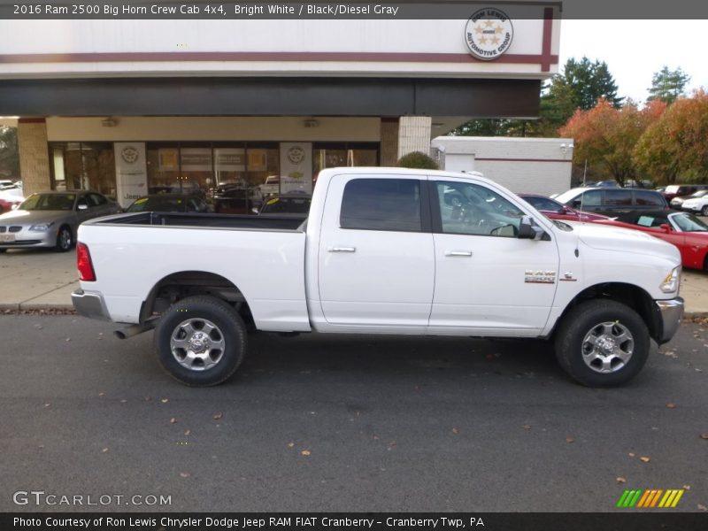 Bright White / Black/Diesel Gray 2016 Ram 2500 Big Horn Crew Cab 4x4
