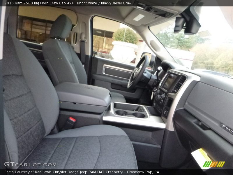 Bright White / Black/Diesel Gray 2016 Ram 2500 Big Horn Crew Cab 4x4