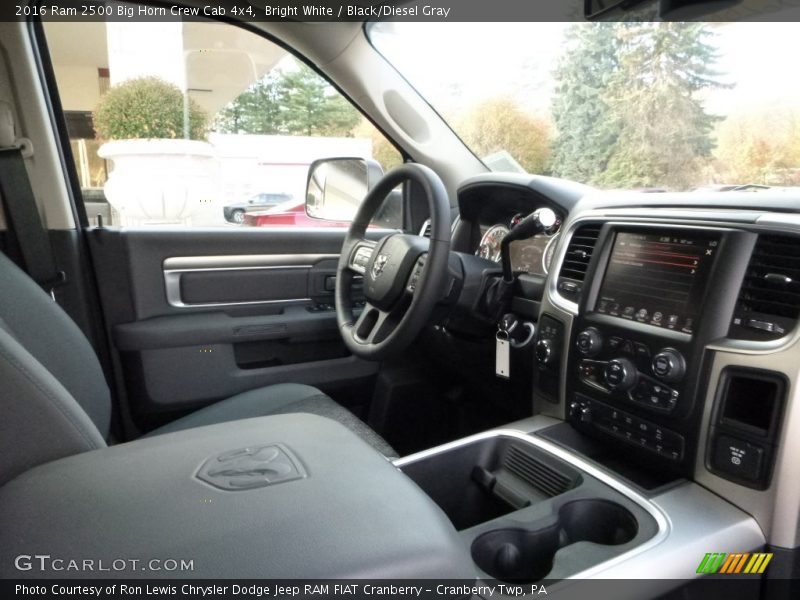 Bright White / Black/Diesel Gray 2016 Ram 2500 Big Horn Crew Cab 4x4