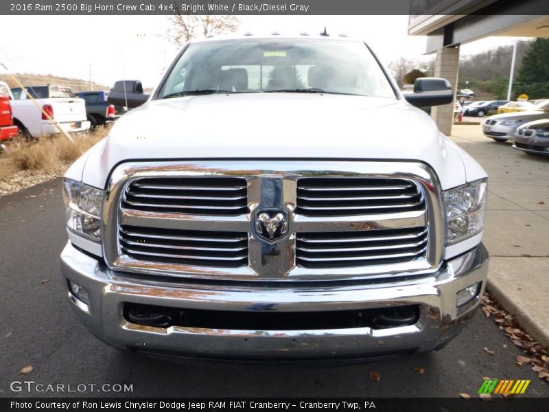 Bright White / Black/Diesel Gray 2016 Ram 2500 Big Horn Crew Cab 4x4