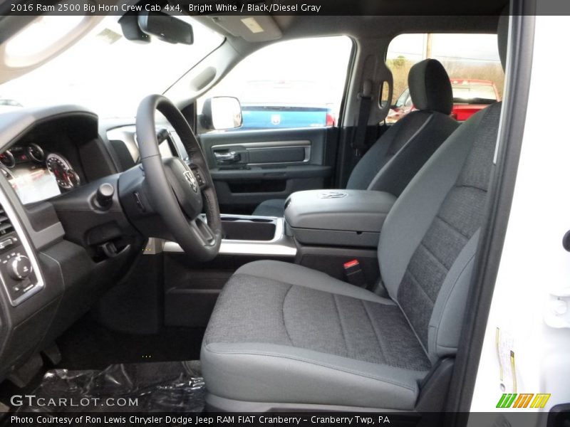 Bright White / Black/Diesel Gray 2016 Ram 2500 Big Horn Crew Cab 4x4