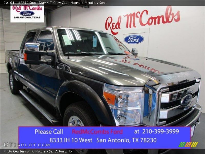 Magnetic Metallic / Steel 2016 Ford F250 Super Duty XLT Crew Cab
