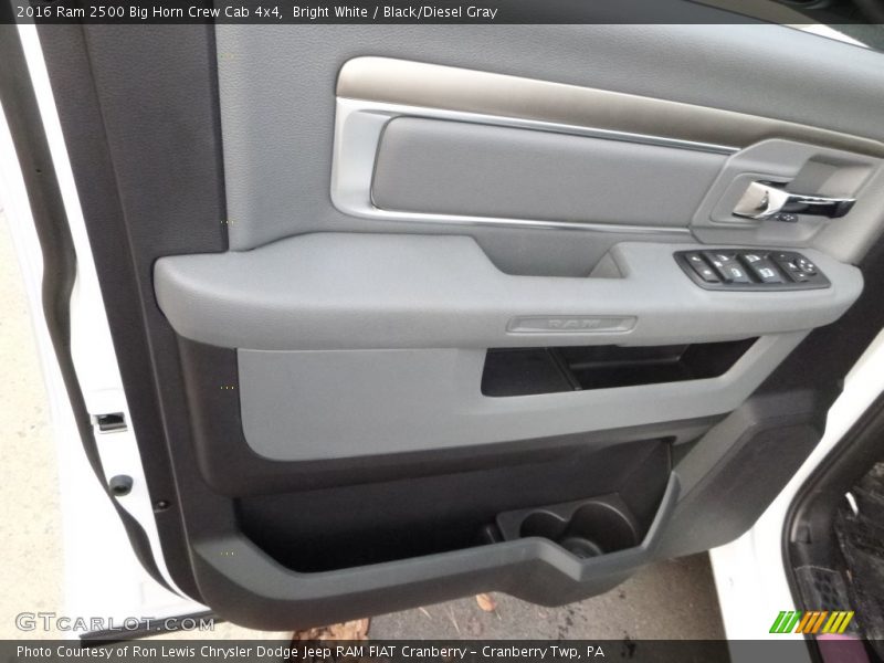 Bright White / Black/Diesel Gray 2016 Ram 2500 Big Horn Crew Cab 4x4