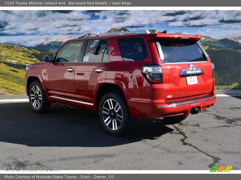 Barcelona Red Metallic / Sand Beige 2016 Toyota 4Runner Limited 4x4