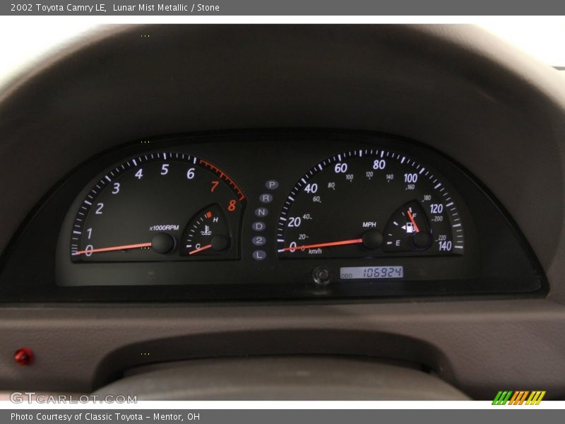 Lunar Mist Metallic / Stone 2002 Toyota Camry LE