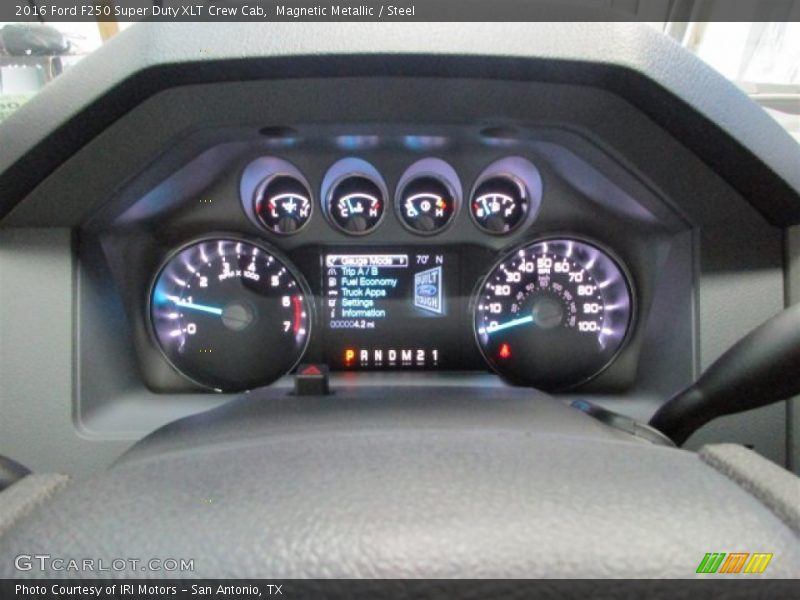 Magnetic Metallic / Steel 2016 Ford F250 Super Duty XLT Crew Cab