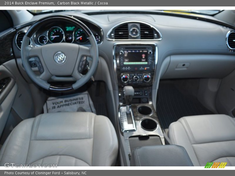 Carbon Black Metallic / Cocoa 2014 Buick Enclave Premium