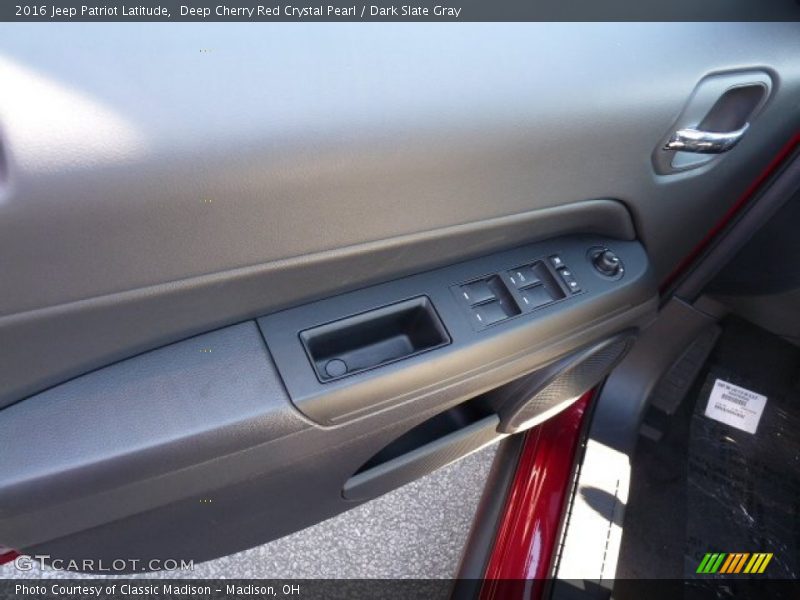 Deep Cherry Red Crystal Pearl / Dark Slate Gray 2016 Jeep Patriot Latitude