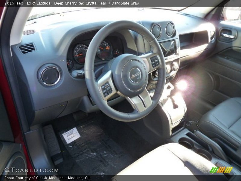 Deep Cherry Red Crystal Pearl / Dark Slate Gray 2016 Jeep Patriot Latitude