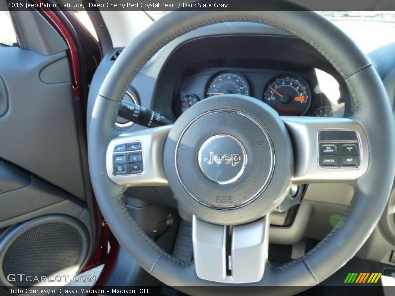 Deep Cherry Red Crystal Pearl / Dark Slate Gray 2016 Jeep Patriot Latitude