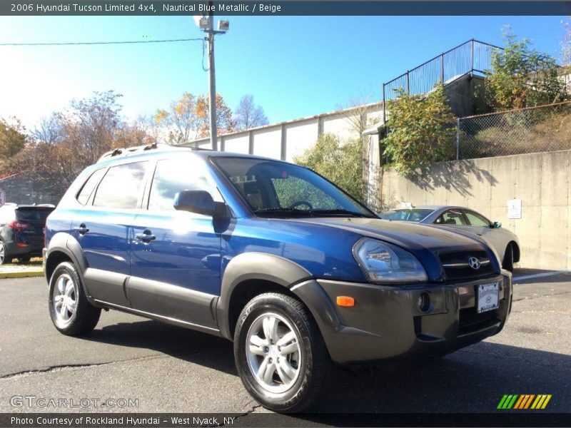 Nautical Blue Metallic / Beige 2006 Hyundai Tucson Limited 4x4