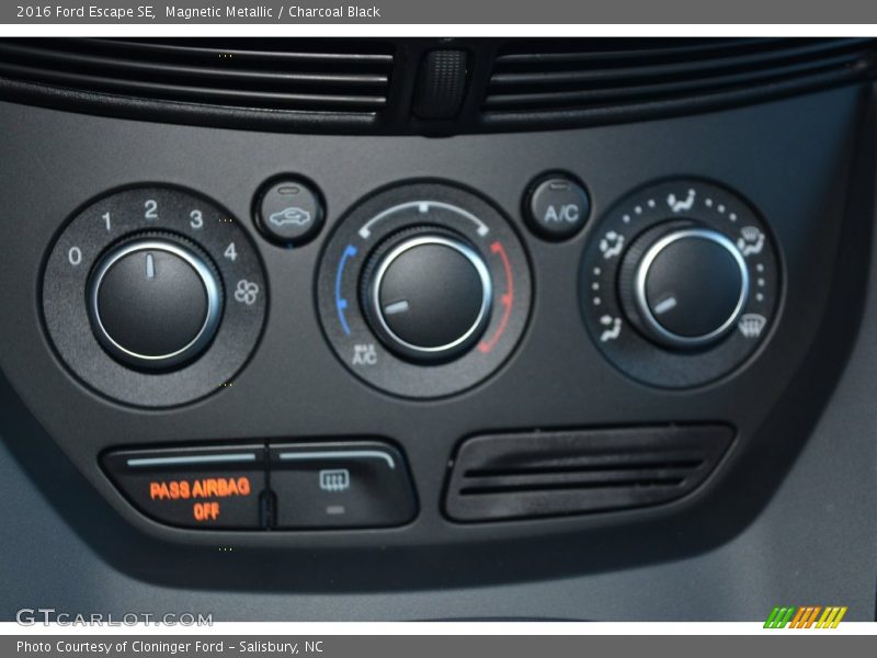 Magnetic Metallic / Charcoal Black 2016 Ford Escape SE
