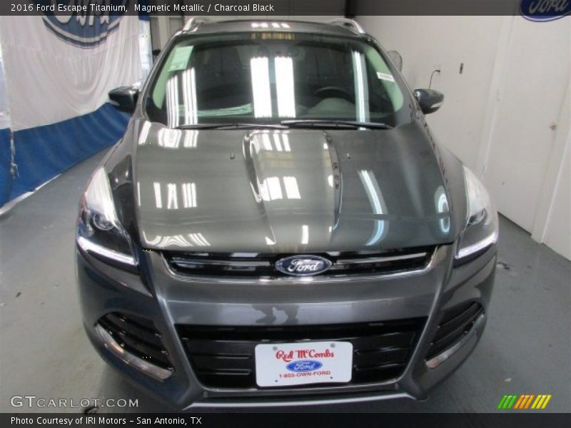 Magnetic Metallic / Charcoal Black 2016 Ford Escape Titanium