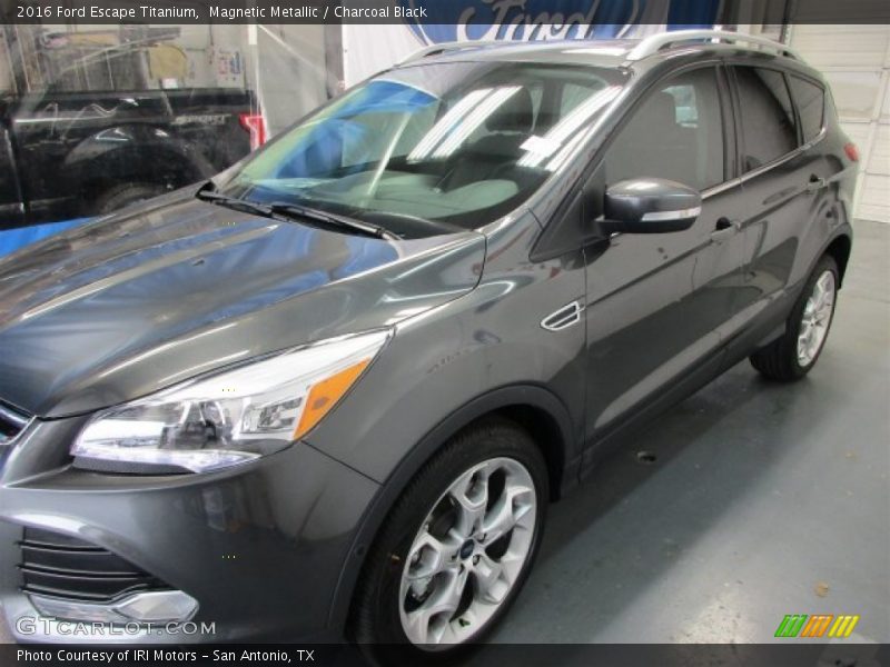 Magnetic Metallic / Charcoal Black 2016 Ford Escape Titanium