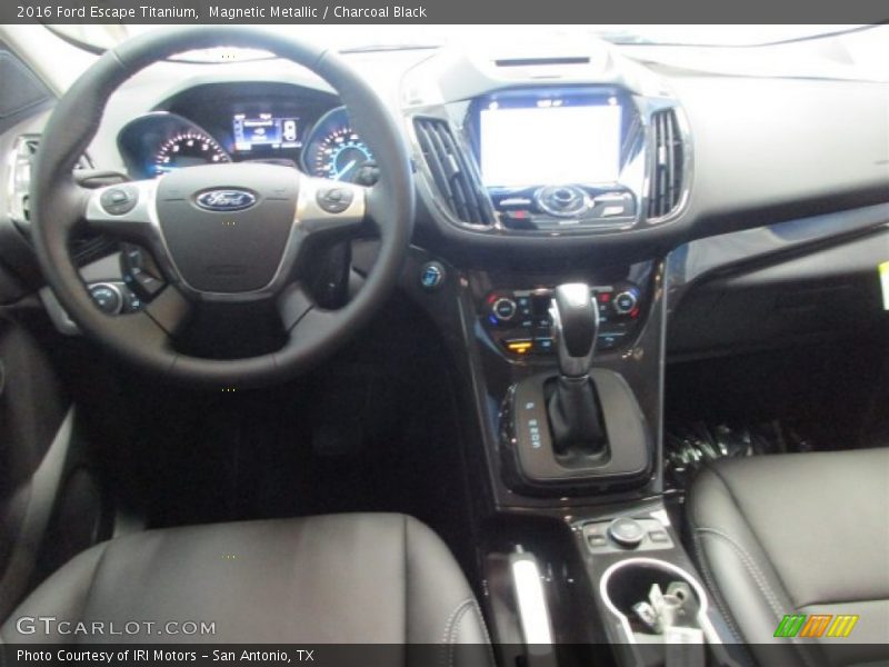 Magnetic Metallic / Charcoal Black 2016 Ford Escape Titanium