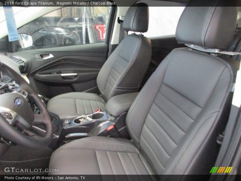 Magnetic Metallic / Charcoal Black 2016 Ford Escape Titanium