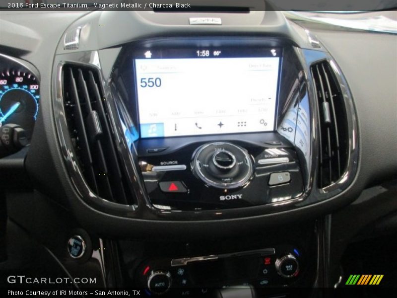 Magnetic Metallic / Charcoal Black 2016 Ford Escape Titanium