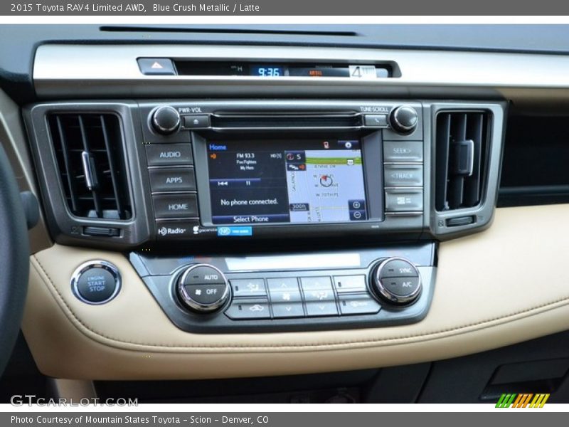 Controls of 2015 RAV4 Limited AWD