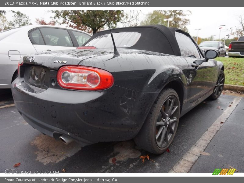 Brilliant Black / Club Black/Red Stitching 2013 Mazda MX-5 Miata Club Roadster