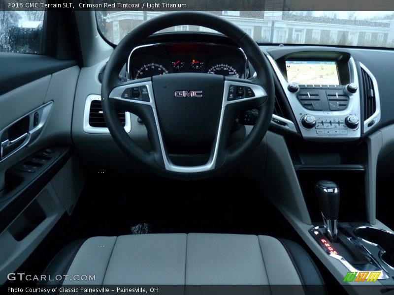 Crimson Red Tintcoat / Light Titanium 2016 GMC Terrain SLT