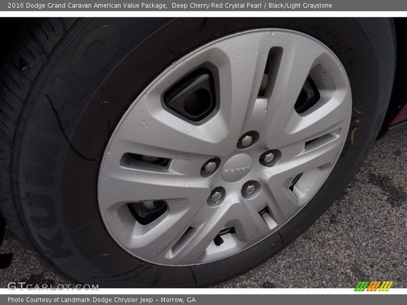 Deep Cherry Red Crystal Pearl / Black/Light Graystone 2016 Dodge Grand Caravan American Value Package