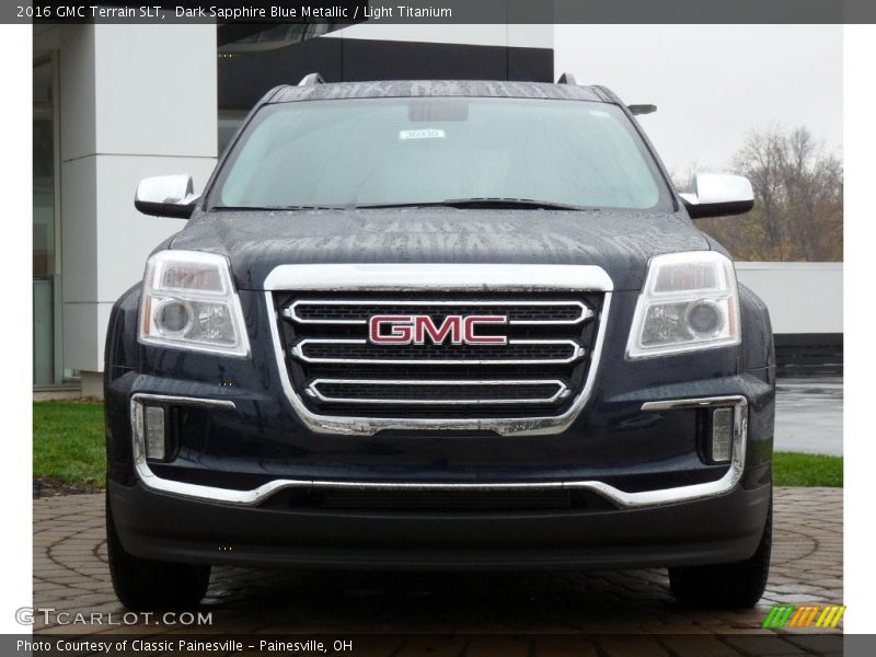 Dark Sapphire Blue Metallic / Light Titanium 2016 GMC Terrain SLT