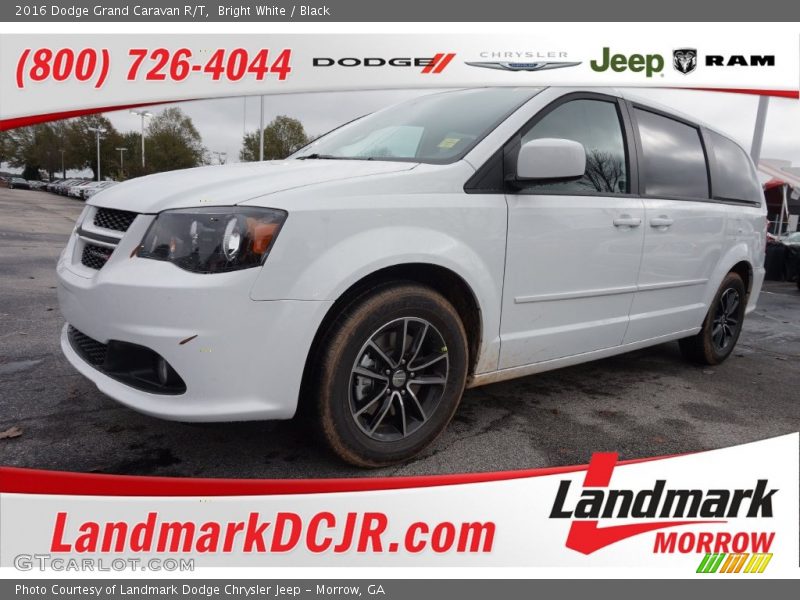 Bright White / Black 2016 Dodge Grand Caravan R/T
