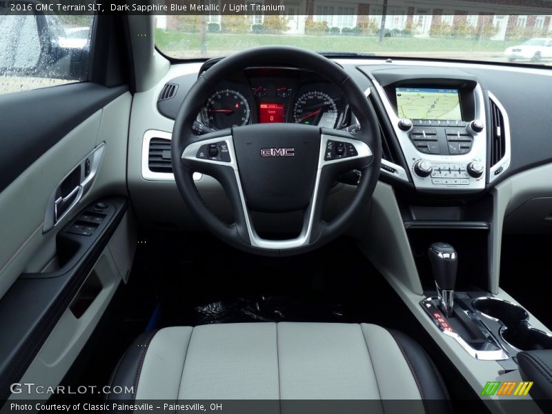 Dark Sapphire Blue Metallic / Light Titanium 2016 GMC Terrain SLT