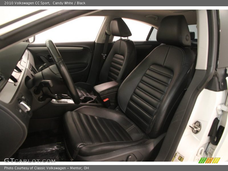Candy White / Black 2010 Volkswagen CC Sport