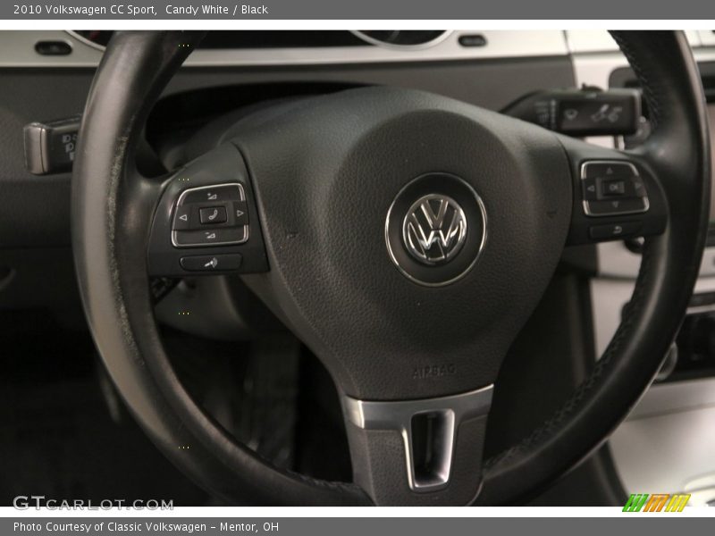 Candy White / Black 2010 Volkswagen CC Sport