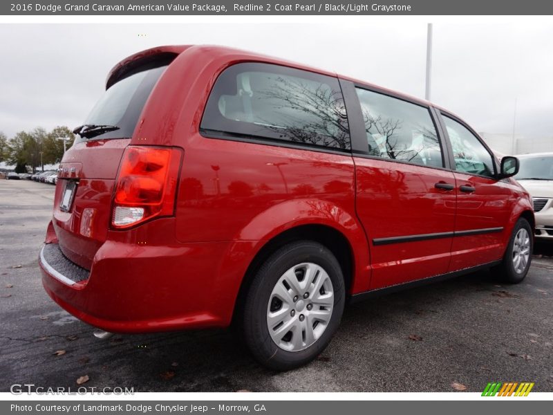 Redline 2 Coat Pearl / Black/Light Graystone 2016 Dodge Grand Caravan American Value Package