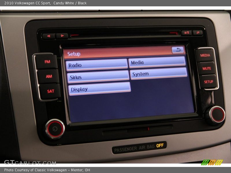 Candy White / Black 2010 Volkswagen CC Sport