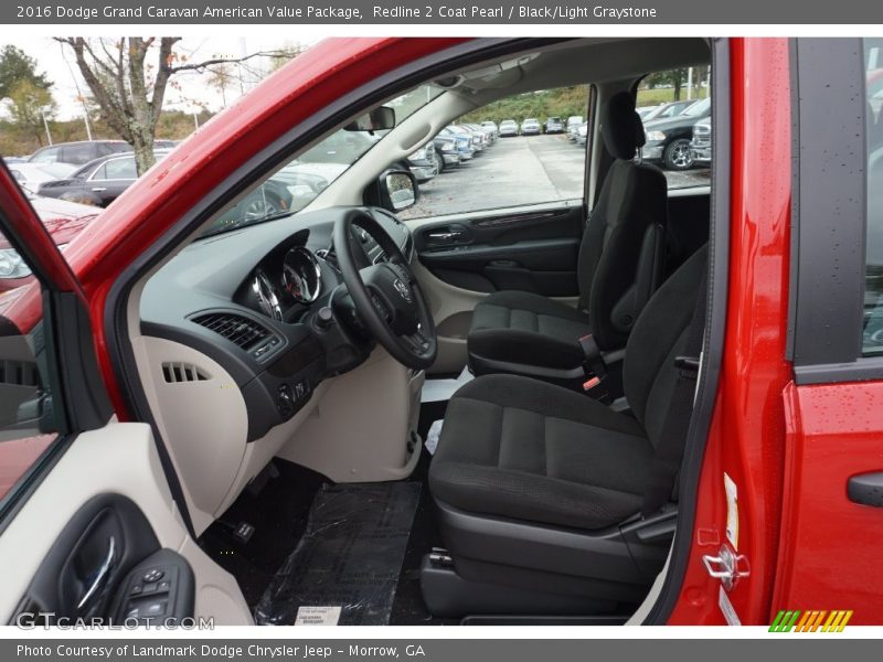 Redline 2 Coat Pearl / Black/Light Graystone 2016 Dodge Grand Caravan American Value Package