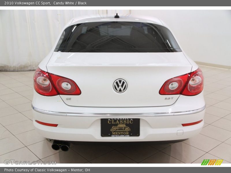 Candy White / Black 2010 Volkswagen CC Sport