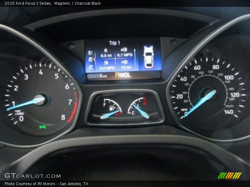 Magnetic / Charcoal Black 2016 Ford Focus S Sedan